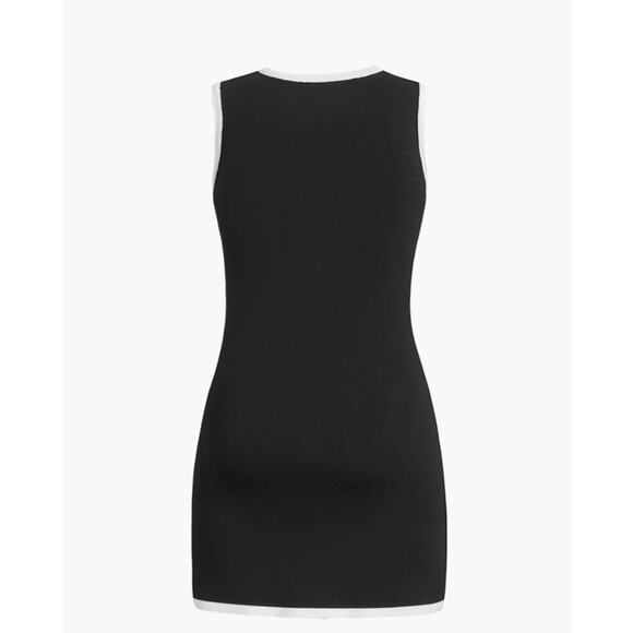 Commense Multi Pocket Button Sleeveless Short Sweater Dress Size Small - Picture 6 of 7